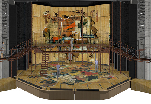 Threepenny Opera set model