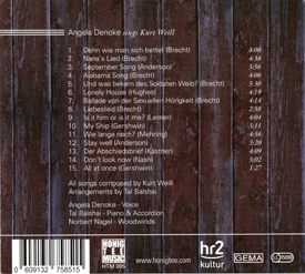 CD back cover