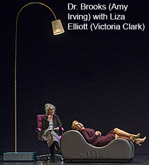 Amy Irving as Dr. Brooks and Victoria Clark as Liza Elliott