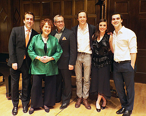 2014 Lenya Competition top three prizewinners and judges