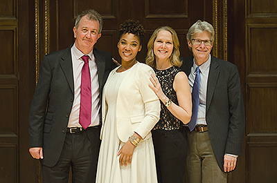 2014 Lenya Competition judges with First Prize winner Lauren Michelle