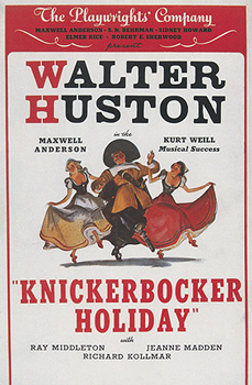 Knickerbocker Holiday poster, 1938