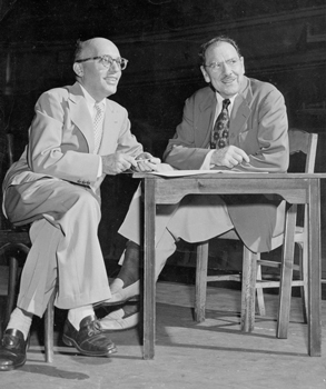 Kurt Weill and Maxwell Anderson, 1949